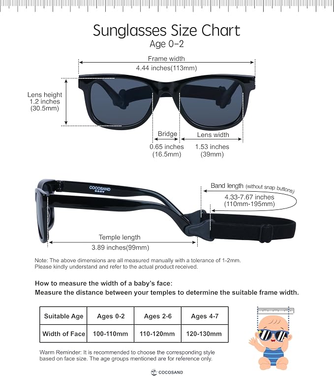 COCOSAND Flexible Baby Sunglasses - Image 7
