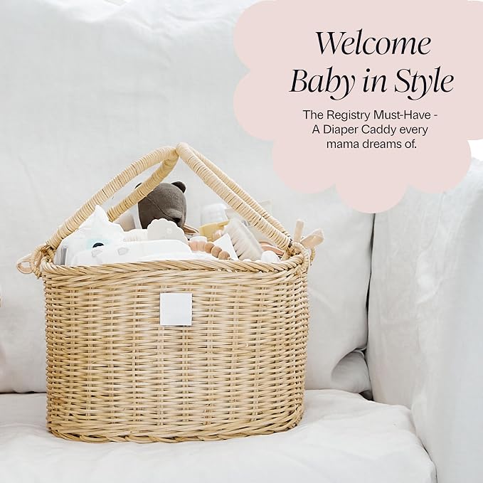 BEBE BASK Premium Baby Diaper Caddy Organizer - Image 6