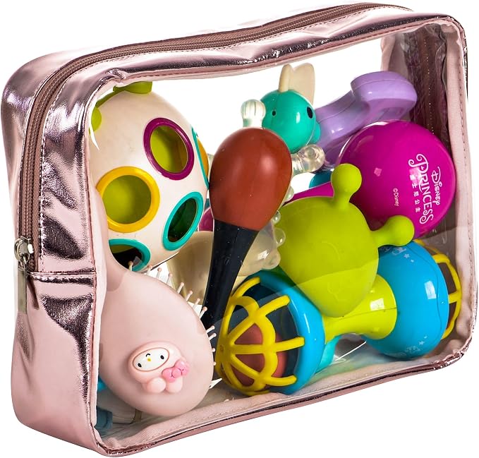 TSA Approved 5-Piece Diaper Bag Organizer Pouch Set Clear Waterproof TPU Kids - Image 7