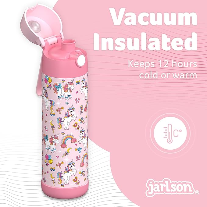 Jarlson® Mali Children's Water Bottle, Thermal Stainless Steel Water Bottle - Image 2