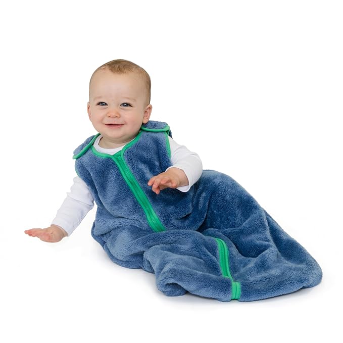 baby deedee Sleep Nest Teddy Baby Sleeping Bag, Fuzzy Dino by babydeedee