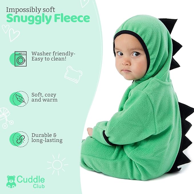 Cuddle Club Fleece Baby Bunting Bodysuit - Image 2