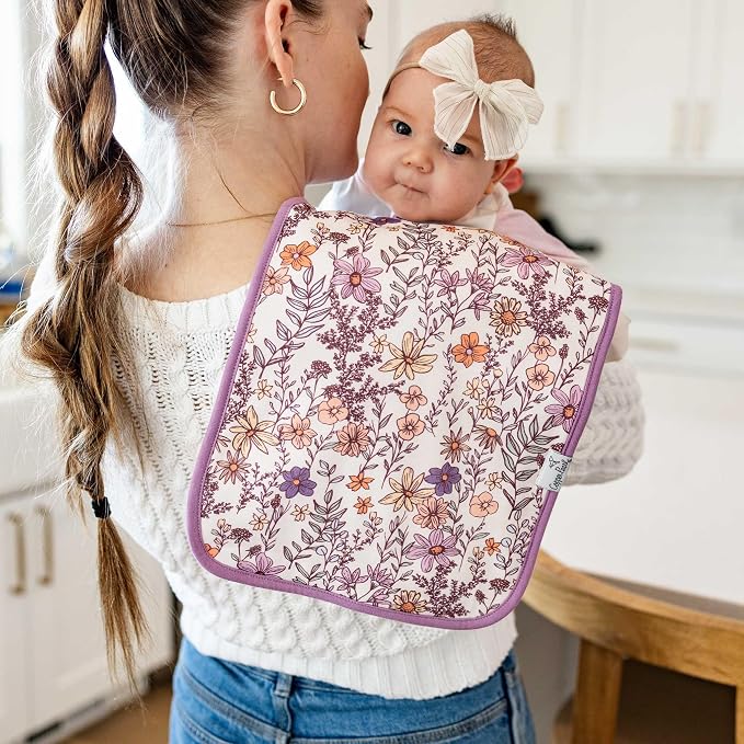 Copper Pearl Baby Burp Cloth Large 21''x10'' Size Premium Absorbent Triple - Image 2