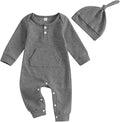 Kuriozud Newborn Infant Unisex Baby Boy Girl Clothes Button Romper Jumpsuit by Kuriozud