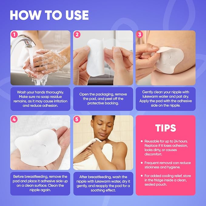 16CT Hydrogel Nipple Pads for Breastfeeding - Image 4