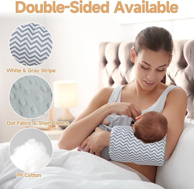 MABOZOO Arm Pillow for Feeding Baby, Flower Print Cozy Cradle Arm Pillow Soft - Image 7