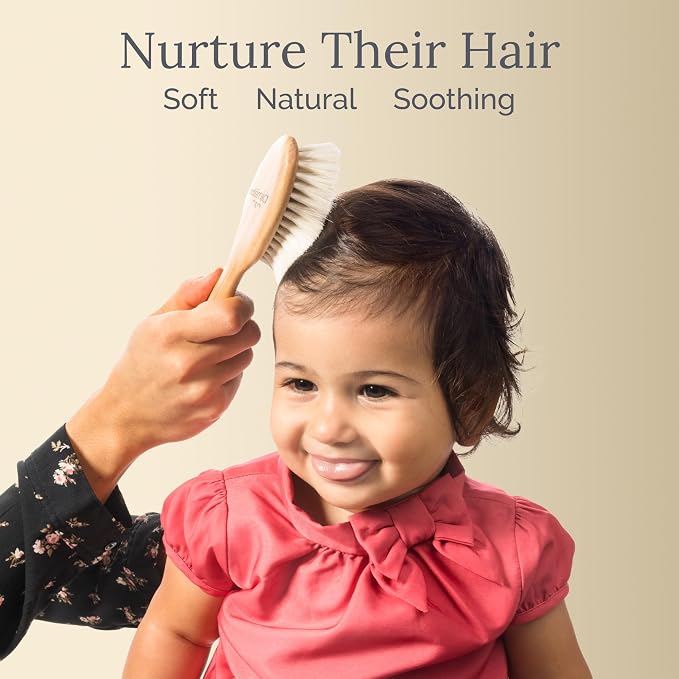 Natemia Baby Hair Brush and Comb Set - Image 2