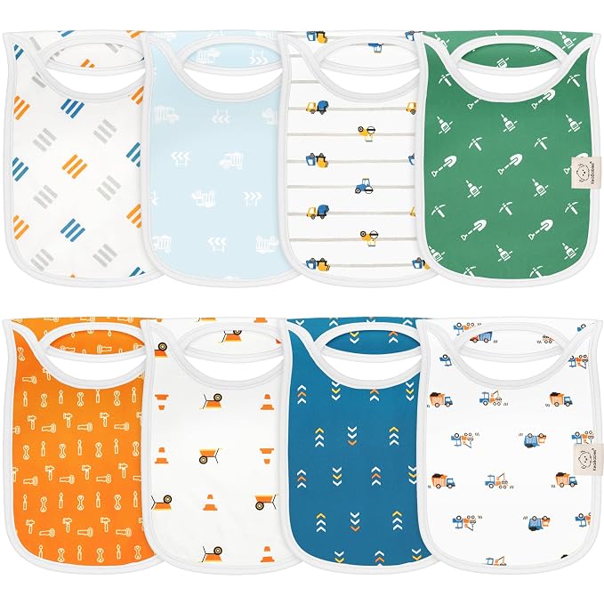 8-Pack Baby Bibs for Boys, Girls by KeaBabies