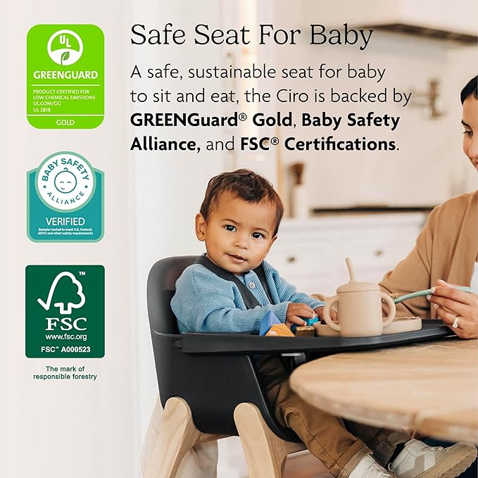 UPPAbaby Ciro High Chair/Sleek, Easy-to-Clean Design/Perfect-Fit Tray to Bring - Image 3