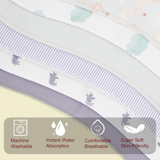 2-in-1 Burp Cloths and Baby Bibs - Image 4