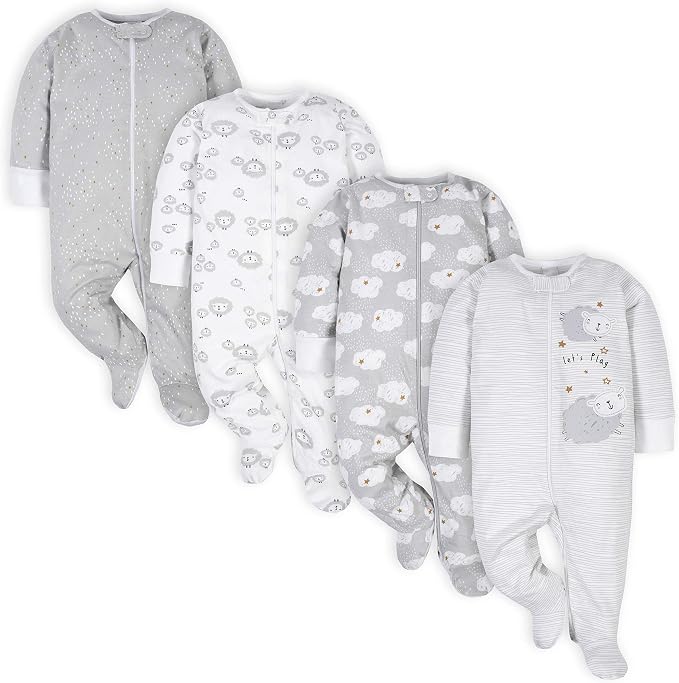 Gerber Baby Boys 4 Pack Sleep 'N Play Footie by Gerber