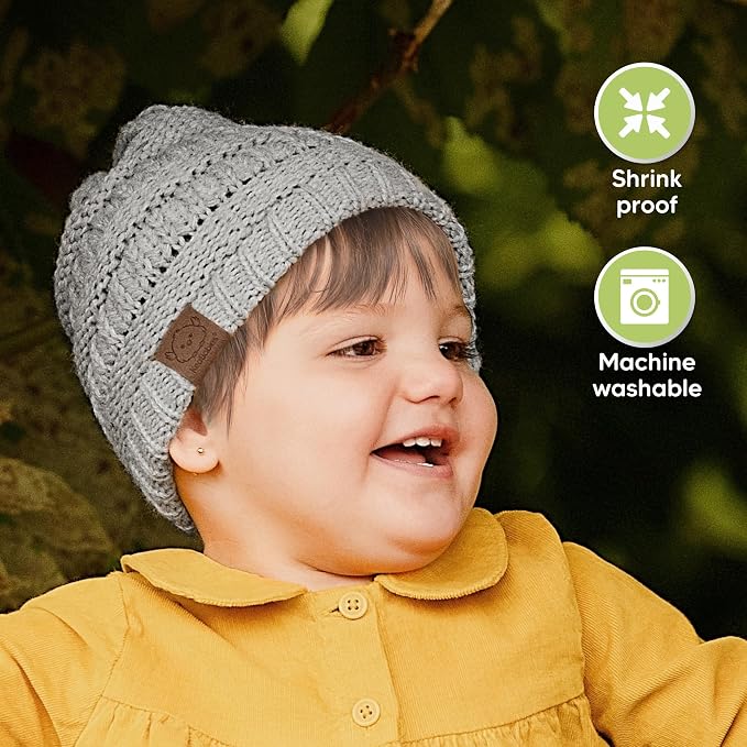 3-Pack Baby Beanies for Boys, Girls - Image 6