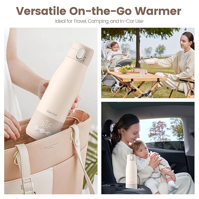Portable Bottle Warmer for Travel, 12 Oz Milk Warmer for Breastmilk Formula - Image 5