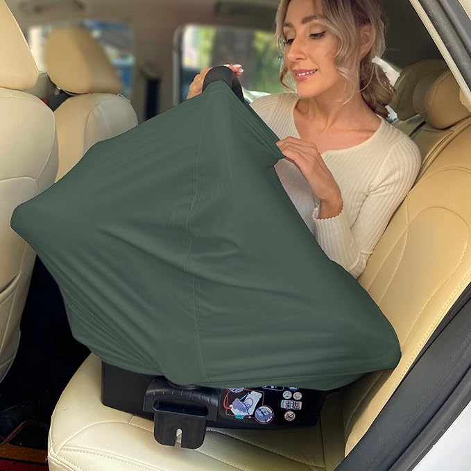 Breathable Car Seat Cover for Babies – Multi-Purpose Soft Rayon Nursing Cover - Image 6