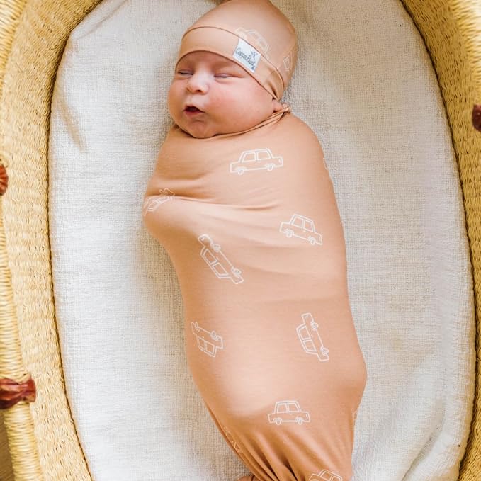 Copper Pearl Large Premium Knit Baby Swaddle Receiving Blanket Cooper - Image 3