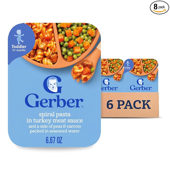 Gerber Mealtime for Toddler Spiral Pasta in Turkey Meat Sauce by Gerber