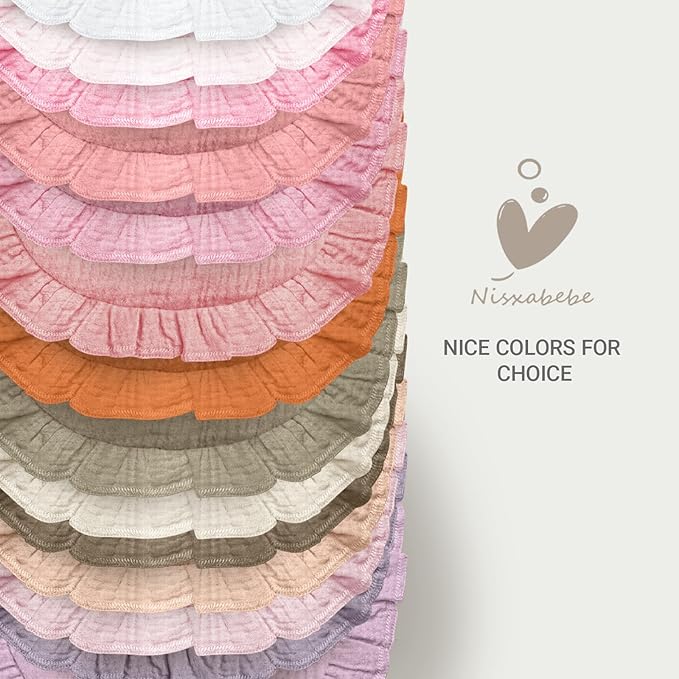 Baby Muslin Bibs, Soft and Absorbent Cotton - Image 5