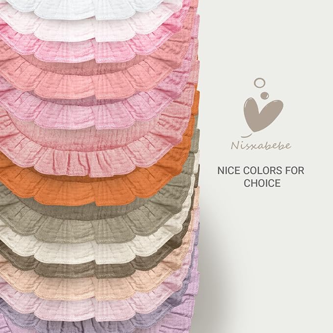 Baby Muslin Bibs, Soft and Absorbent Cotton - Image 6