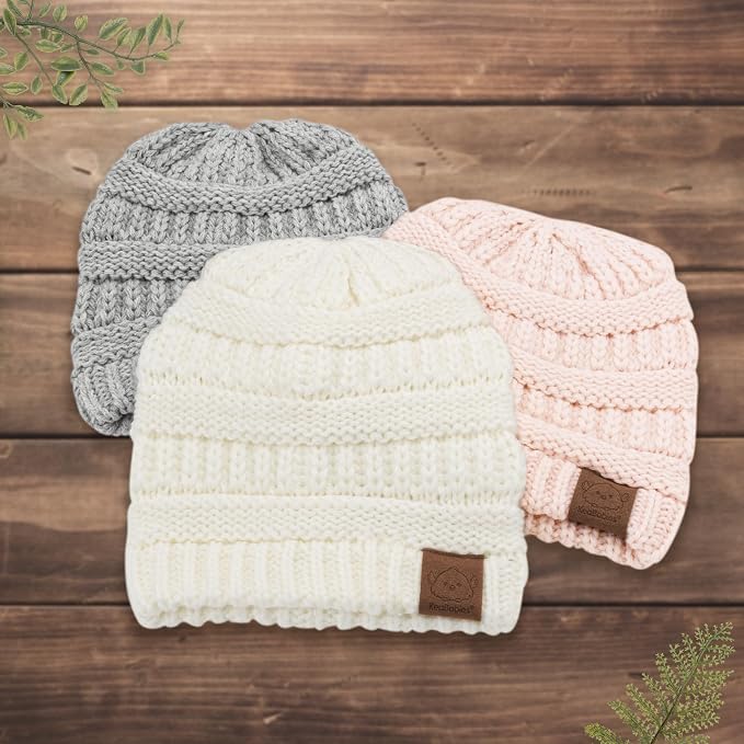 3-Pack Baby Beanies for Boys, Girls - Image 9