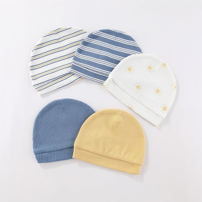 15 Pack Infant Hats Gloves Socks Unisex Baby Boy Girl Accessories Set Cotton - Image 5