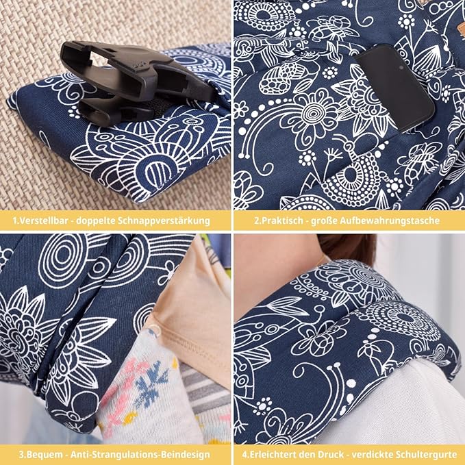Baby Sling Carrier Newborn, Adjustable Easy Wearing Baby Nursing Warp Sling - Image 4