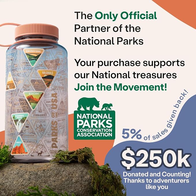 Wondery The Original Parks of the USA® Wide Mouth Adventure Bucket List Bottle - Image 2