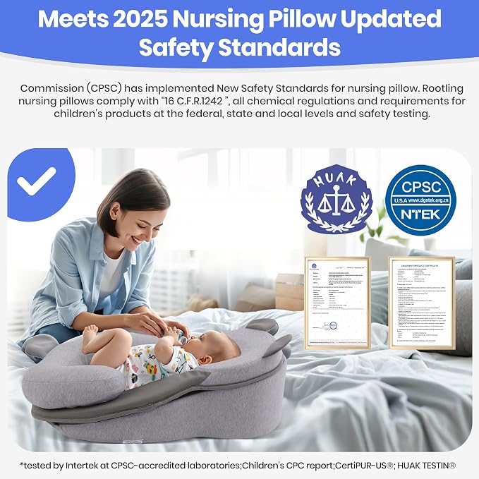 Baby Feeding Pillow, Anti Overflow Feeding Pillow - Image 2