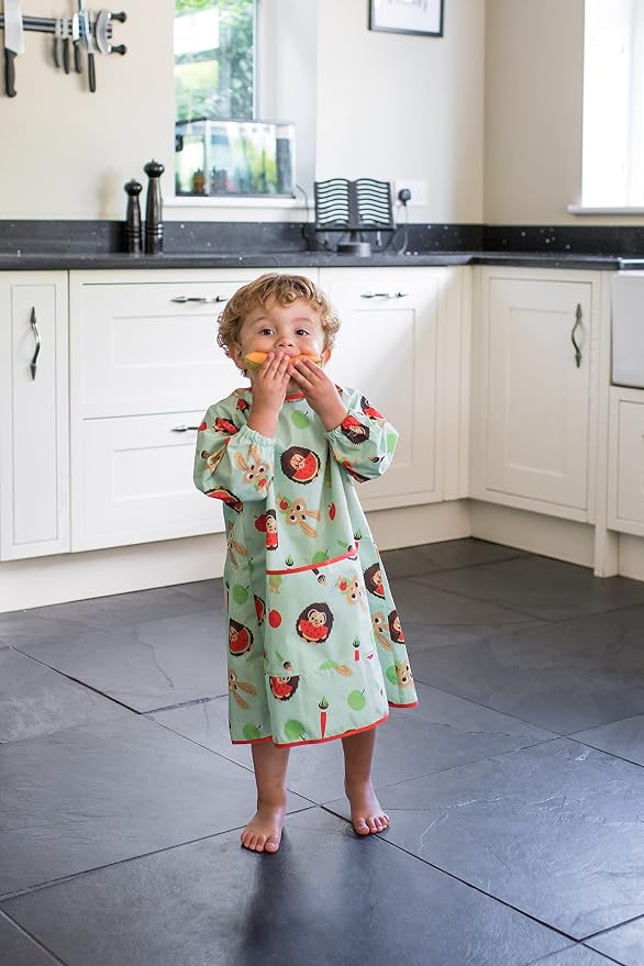 Tidy Tot - Long Baby Bib - Mess Proof Long Sleeve Feeding Smock - Waterproof Bib - Image 9