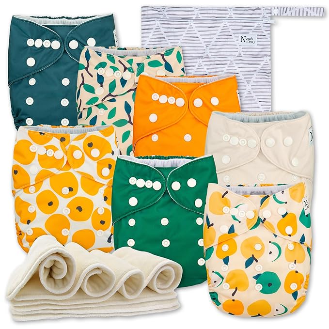Nora's Nursery Cloth Diapers 7 Pack by NorasNursery