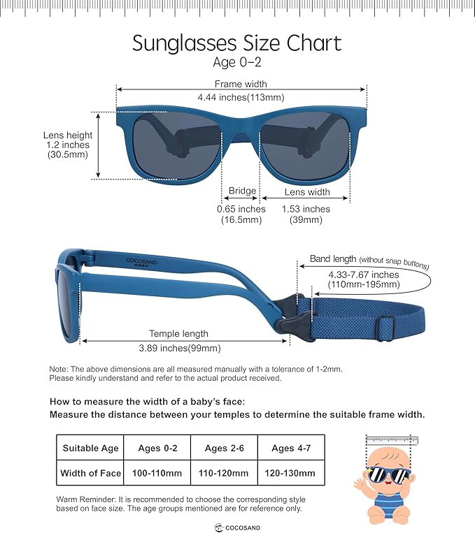 COCOSAND Flexible Baby Sunglasses - Image 6