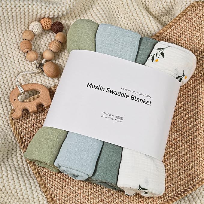 GLLQUEN BABY Muslin Swaddle Blankets - Image 7