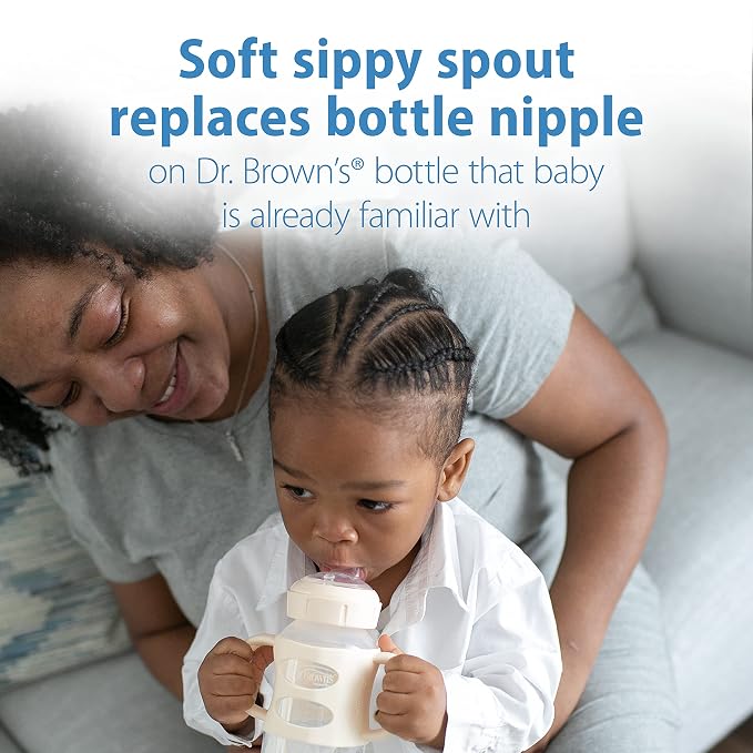Dr. Brown's Milestones Wide-Neck Sippy Spout Bottle - Image 3