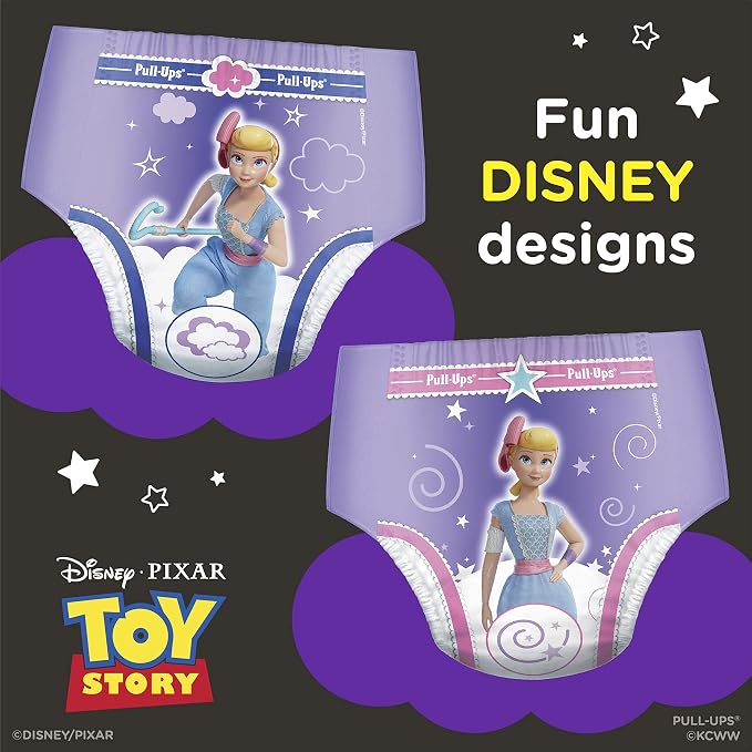 Pull-Ups Girls' Nighttime Potty Training Pants Training Underwear, 21 Ct - Image 8