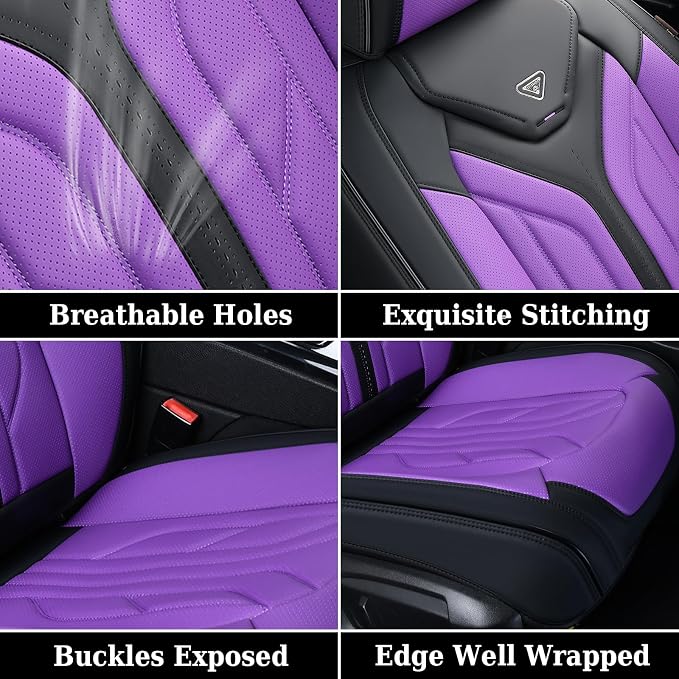 Coverado Front Seat Covers, Leather Seat Covers - Image 7
