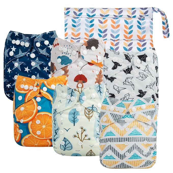 babygoal Cloth Diaper Covers 6 Pack by babygoal