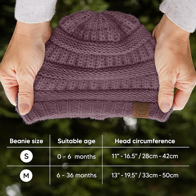 3-Pack Baby Beanies for Boys, Girls - Image 5