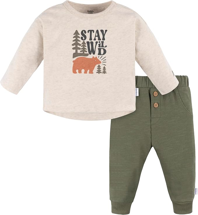 Gerber baby-boys Baby Boys' Jogger Set by Gerber