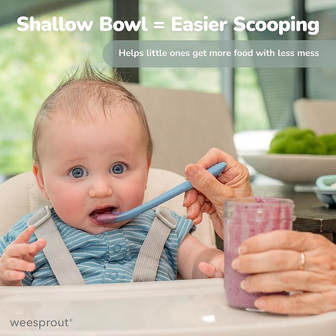 WeeSprout Silicone Baby Spoons - Image 6