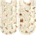 Baby Bibs Muslin Bibs for Baby Girl Boy for Drooling and Teething 10 Pack by DOSMINE