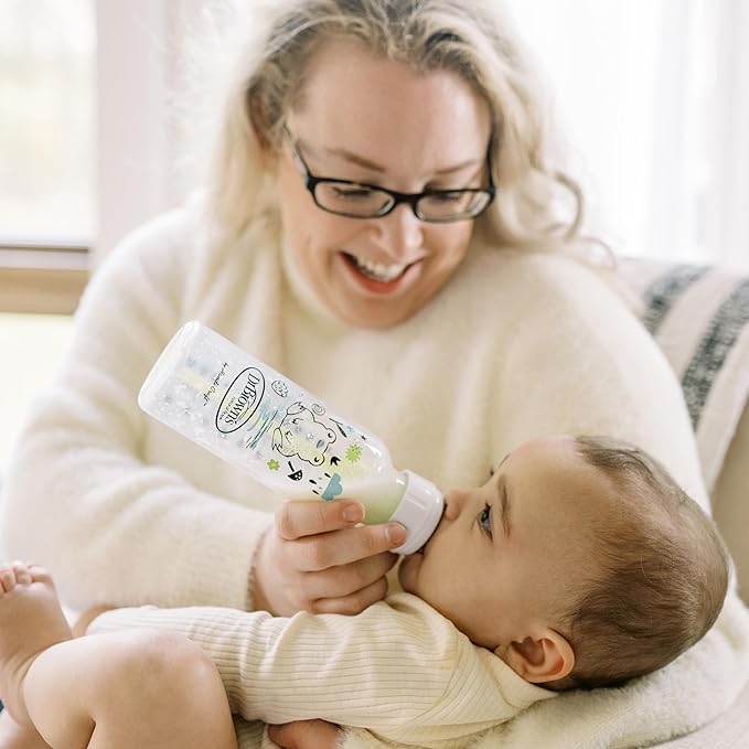 Dr. Brown's Natural Flow Anti-Colic Options+ Narrow Baby Bottle, Pig & Frog - Image 8