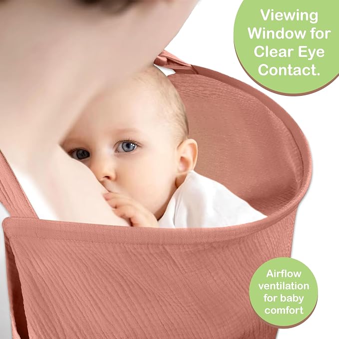 Premium Organic Breathable Muslin Nursing Cover - Image 6