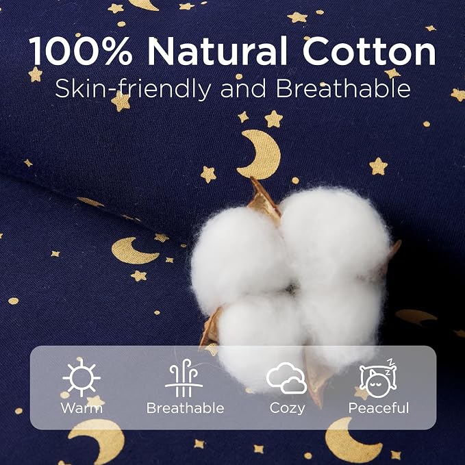 Duomiaomiao 3.5 TOG Toddler Sleep Sack 2-3T 100% Cotton Winter Side Open Zipper - Image 4