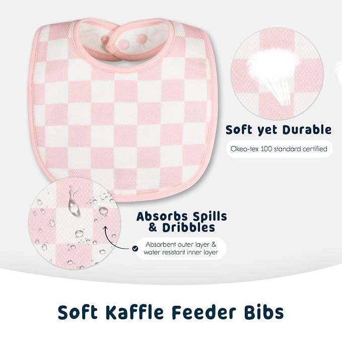 Tiny Twinkle 8 Pack Baby Bibs for Drooling and Teething – Waterproof & - Image 7
