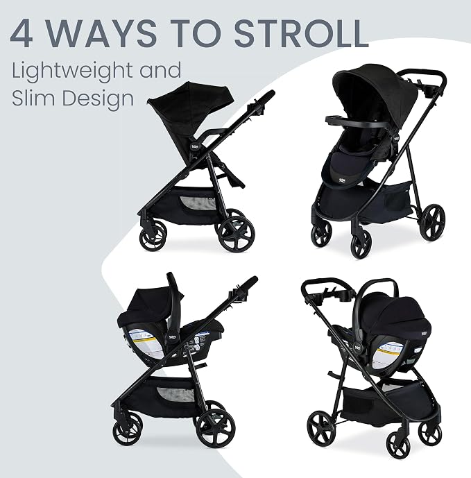 Britax Willow Brook S+ Travel System, Infant Car Seat and Stroller Combo - Image 2