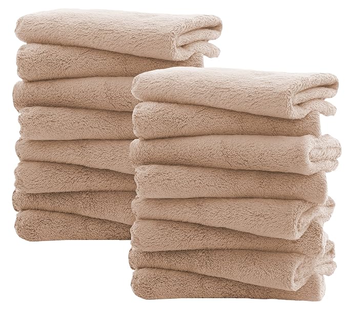 16 Pack Burp Cloths for Baby by Spotted+Play