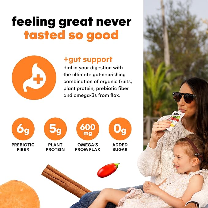 Noka Superfood Fruit Smoothie Pouches, Sweet Potato Goji, Healthy Snacks - Image 5