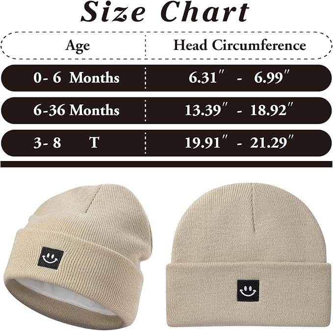 MaxNova 2 Pack Baby Beanie Fleece Lined Knit Toddler Hat - Image 7