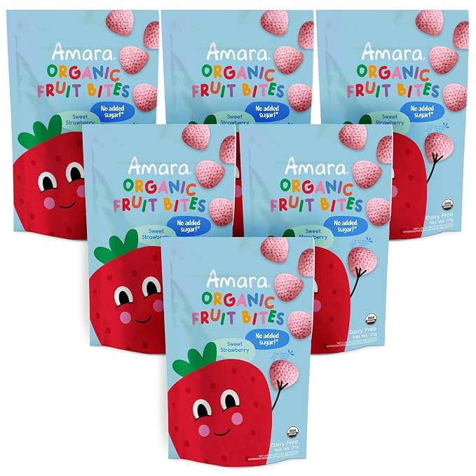 Amara Organic Fruit Bites Sweet Strawberry - Image 8