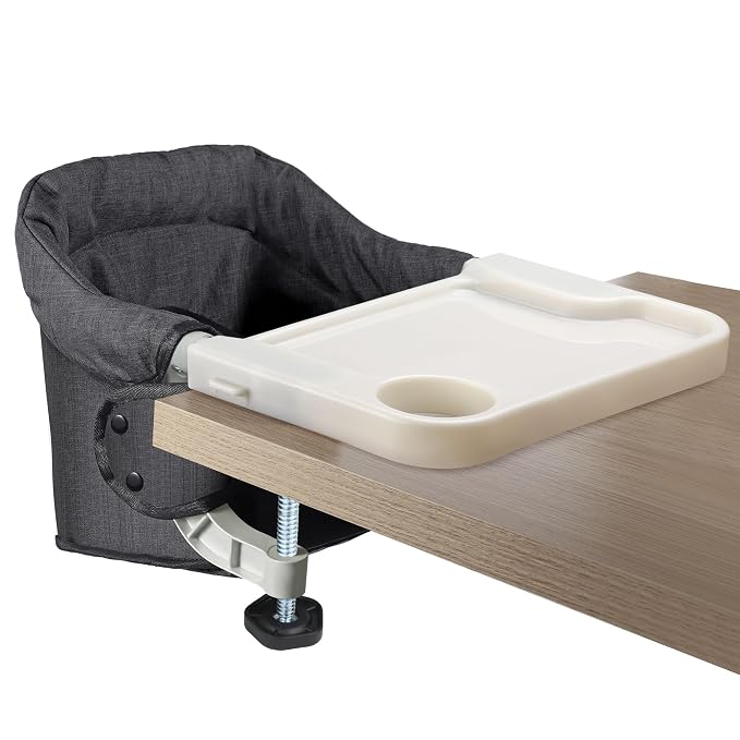 Toogel Hook On High Chair with Removable Dining Tray, Folding Portable Clip on by Toogel