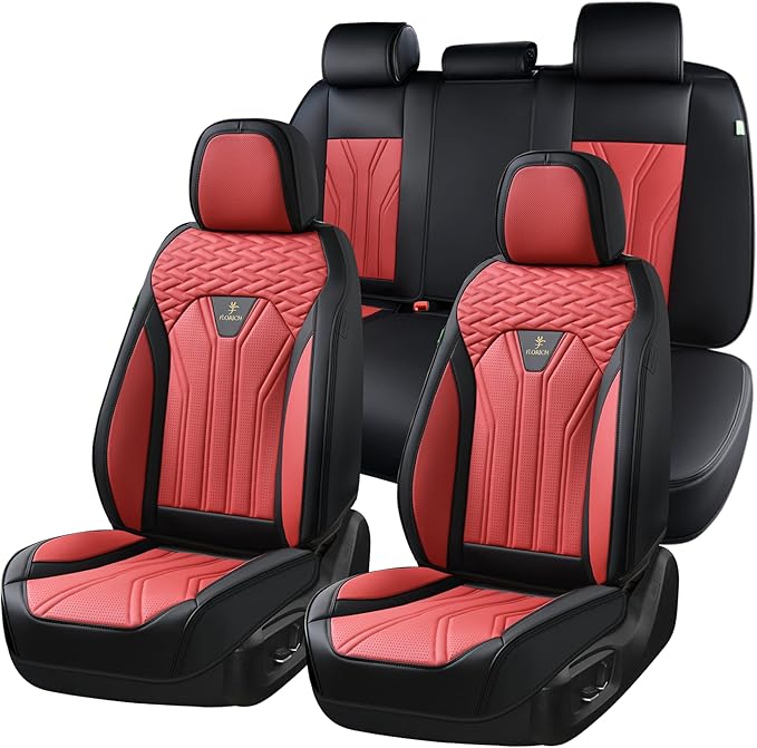 FLORICH Leather Seat Covers, Car Seat Covers Full Set, Car Seat Protectors 5 by FLORICH